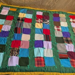 New Handmade Multicolor Patchwork Quilt Baby Toddler Lap Multi Texture